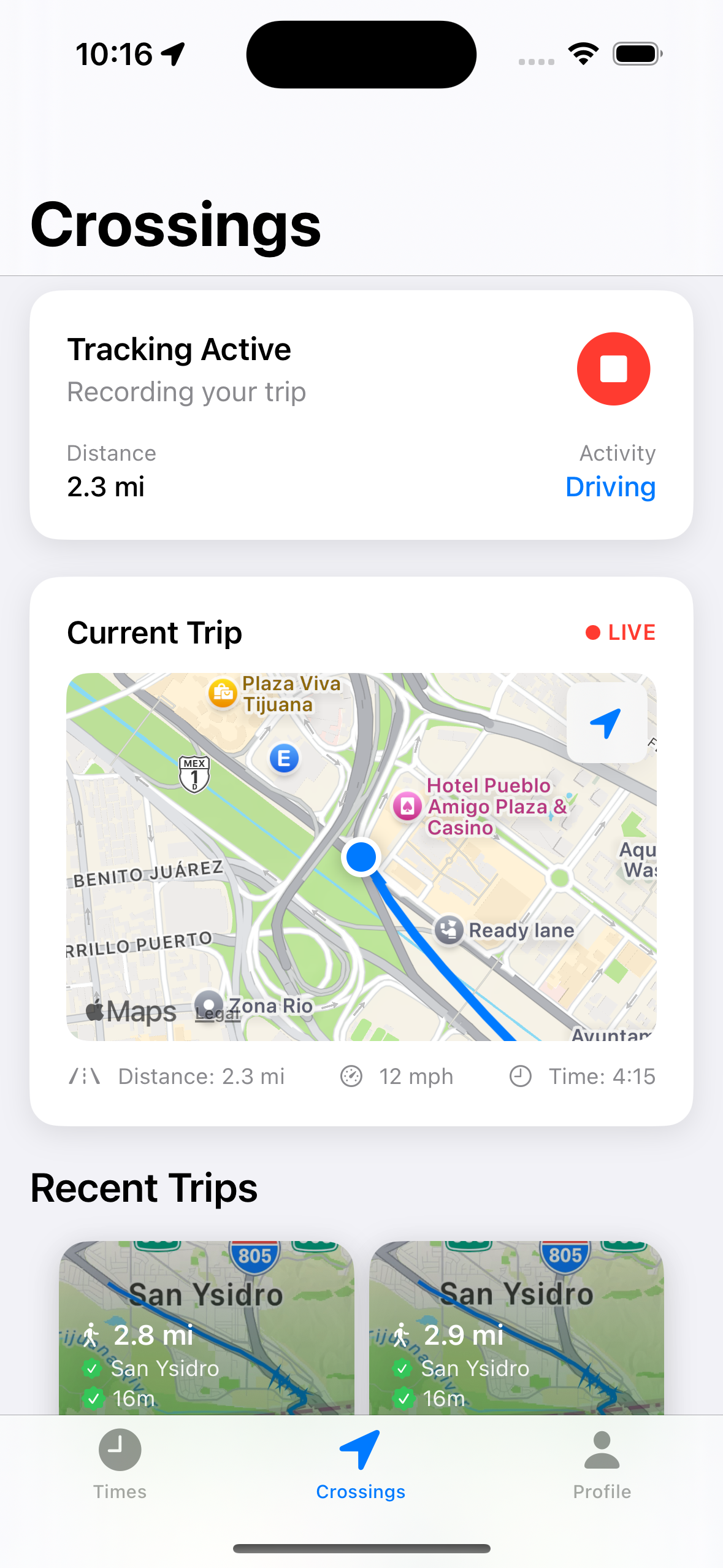 Submit crossings to unlock premium features